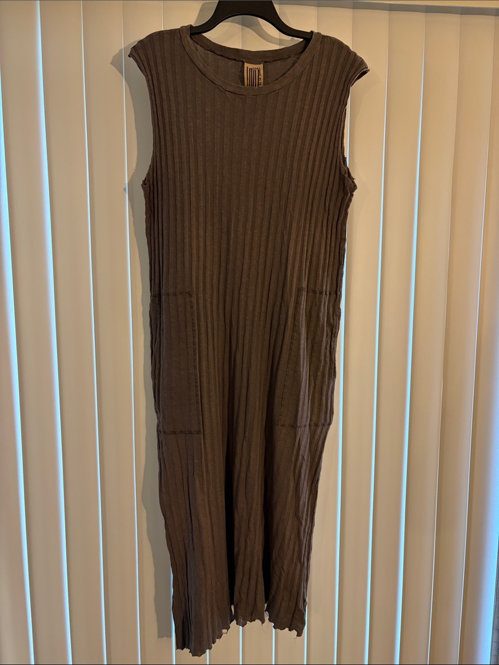 RARE Free People VINTAGE Ribbed Maxi Dress XS